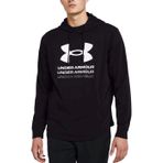 Under Armour Erkek Kapşonlu Sweatshirt UA Rival Terry Graphic Hood Black - Castlerock SM