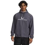 Under Armour Erkek Kapüşonlu Sweatshirt, UA Unstoppable Woven, Gri, XL