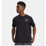 Under Armour Erkek Kısa Kollu Ua Blur Logo T-Shirt Siyah 6009245-001 Nefes Alabilir Kumaş - Siyah-001