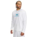 Under Armour Erkek Rival Terry Bisiklet Yaka Sweatshirt, beyaz, XL