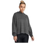 Under Armour Erkek Rival Terry büyük beden kapüşonlu sweatshirt, Castlerock Full Heather/Beyaz, S