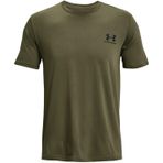 Under Armour Erkek Spor Stili Sol Göğüs Kısa Kollu Tişört, (390) Marine Od Yeşil/Siyah/Siyah, L
