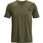 Under Armour Erkek Sportstyle Sol Göğüs Kısa Kollu Tişört, (390) Marine Od Yeşil/Siyah/Siyah, M
