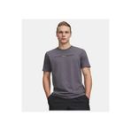 Under Armour Erkek UA Blur Wordmark Kısa Kollu T-Shirt, Gri, L Beden