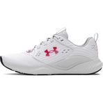 Under Armour Erkek UA Charged Commit TR 4 Koşu Ayakkabısı, White/Distant Gray/Red, 41 EU