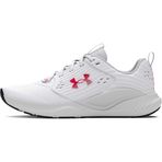 Under Armour Erkek UA Charged Commit TR 4 Koşu Ayakkabısı, White/Distant Gray/Red, 42 EU