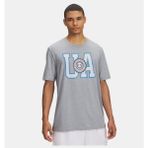 Under Armour Erkek Ua College Crest Logo Kısa Kollu T-Shirt 6005611-035 - Gri-035
