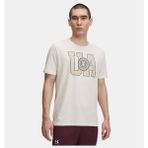 Under Armour Erkek Ua College Crest Logo Kısa Kollu T-Shirt 6005611-279 - Kahverengi-279