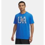 Under Armour Erkek Ua College Crest Logo Kısa Kollu T-Shirt 6005611-402 - Mavi-402