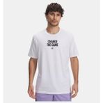 Under Armour Erkek Ua Curry Playable Tee T-Shirt 6007304-100 - Beyaz-100