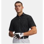Under Armour Erkek Ua Drive Jacquard Polo T-Shirt 6009737-001 - Siyah-001