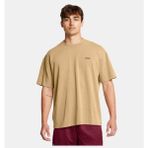 Under Armour Erkek Ua Heavyweight Oversized Logo Wash Kısa Kollu Tişört 1389147-263 - Kahverengi-263 - XS