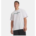Under Armour Erkek Ua Heavyweight Wordmark Kısa Kollu T-Shirt 6009266-100 - Beyaz-100
