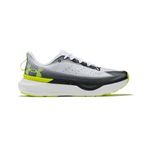 UNDER ARMOUR Erkek UA Infinite Pro Spor Ayakkabı, White/Black/High Vis Yellow, 40 EU