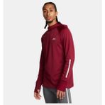Under Armour Erkek Ua Launch Elite Cw Kapüşonlu Uzun Kollu Tişört 1386675-625 - Bordo-625 - 2XL