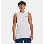 Under Armour Erkek Ua Left Chest Cut Off Atlet 1329286-100 - 2XL - Beyaz-100