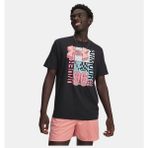 Under Armour Erkek Ua Logo Kolej Kısa Kollu T-Shirt 6009244-001 - Siyah-001