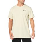 Under Armour Erkek UA M LOGO EMB HEAVYWEIGHT SS Tişört, Silt - Black, M