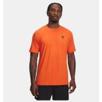 Under Armour Erkek Ua Project Rock Simple Branded Kısa Kollu T-Shirt 1387797-844 - Turuncu-844