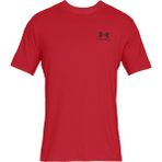 Under Armour Erkek UA Sportstyle Left Chest Kısa Kollu Tişört 1326799-600 - 3XL - Kırmızı-600