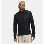 Under Armour Erkek Ua Trail Run Uzun Kollu T-Shirt Siyah Spor Ortamda Kullanım İçin Fermuarlı Yaka Polyester