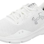 Under Armour Erkek Ücretli Takip 3 Spor Ayakkabı Koşu Ayakkabısı, Beyaz/Beyaz/Metalik Gümüş, 45.5 EU
