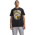 Under Armour Erkek Varsity Crest Kısa Kollu Tişört, (001) Siyah / / Kampüs Altın, S