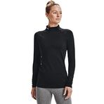 Under Armour Kadın Cg Authentics Mockneck sıcak polo spor tişörtü, kadınlar için, polo yakalı ve koku önleyici teknolojili fonksiyonel tişört