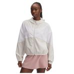 Under Armour Kadın Rakip Dokuma Kapüşonlu Ceket, (110) Summit White/White/Summit White, S