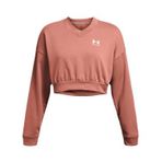Under Armour Kadın Sweatshirt UA Rival Terry OS Crop Crw Canyon Pink - White XS