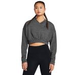 Under Armour Kadın Sweatshirt UA Rival Terry OS Crop Crw Castlerock Full Heather - Black SM
