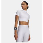 Under Armour Kadın Ua Heatgear Crop Mock Kısa Kollu T-Shirt 6010006-100 - Beyaz-100