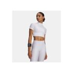Under Armour Kadın UA HeatGear Crop Mock Kısa Kollu T-Shirt 6010006-100