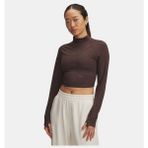 Under Armour Kadın Ua Meridian Suede Effect Uzun Kollu T-Shirt 6007020-246 - Kahverengi-246