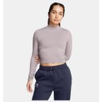 Under Armour Kadın Ua Meridian Uzun Kollu Mock Tişört 1380773-015 - Gri-015
