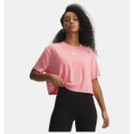 Under Armour Kadın Ua Rival Boxy Wash T-Shirt 6011065-600 - Pembe-600