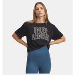 Under Armour Kadın Ua Rival Oversize Campus Tee T-Shirt 6007883-001 - Siyah-001