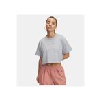 Under Armour Kadın UA Varsity Mix Heavyweight Kısa Kollu Crop T-shirt 1389156-011