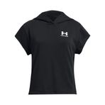 Under Armour Kız Çocuk Sweatshirt UA G Rival Try SS Cut Hdy Black - White YXS