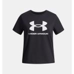 Under Armour Kız Çocuk Ua Big Logo T-Shirt 1389756-001 - 8 Yaş - Siyah-001