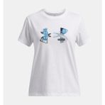 Under Armour Kız Çocuk Ua Big Logo Ua Fill T-Shirt 1389769-100 - 8 Yaş - Beyaz-100