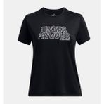 Under Armour Kız Çocuk Ua Tech Wordmark T-Shirt 1389759-001 - 8 Yaş - Siyah-001