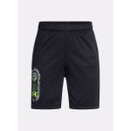 Under Armour Lastikli Bel Normal Siyah Erkek Çocuk Şort 1390017-001-UA Tech Summer Short - 10 - 12 Yaş - Siyah - Yeşil