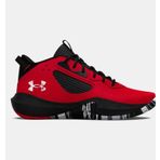 Under Armour Lockdown 6 Kırmızı Siyah Beyaz 40.5 Numara Erkek Basketbol Ayakkabısı