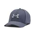 Under Armour M BLITZING LOW STR Erkek Şapka Downpour Gray / / Harbor Blue S/M