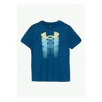Under Armour Mavi Erkek Çocuk T-Shirt UA B Logo Blur SS