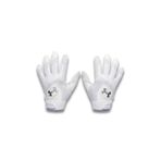 Under Armour Mens Clean Up Beyzbol Eldivenleri, (100) Beyaz/Beyaz/Metalik Gümüş, S