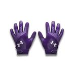 Under Armour Mens Clean Up Beyzbol Eldivenleri, (500) Mor/Mor/Beyaz, L
