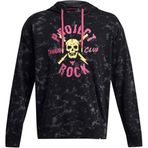 Under Armour Project Rock AOP Rvl Terry HD Erkek Kapüşonlu Sweatshirt, Siyah, M