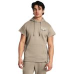 Under Armour Project Rock Q1 SS Icon Fleece HD Erkek Kapüşonlu Sweatshirt, Kahverengi, L